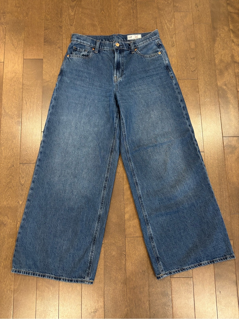 Wide Leg Blue Jeans - GAP